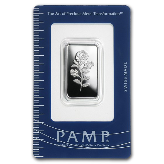 10 gram Silver Bar - PAMP Suisse (Rosa, In Assay) 10 gram Silver Bar - PAMP Suisse (Rosa, In Assay)